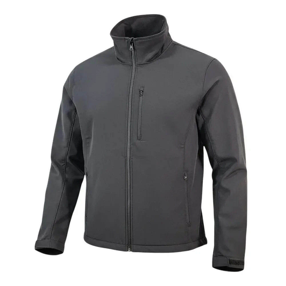 St. John's Bay Softshell Windbreaker Jacket Black Full Zip Men's L